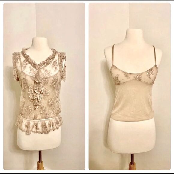 Bloomingdale's Tops - Retro 1980s Bloomingdale's 2-Piece Sparkly Blouse